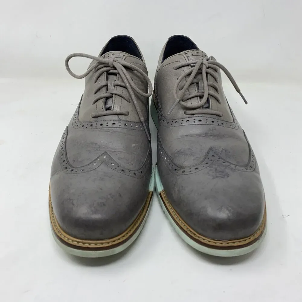 Cole Haan Great Jones Wing Tip Men US 13M Gray Oxford Shoes C11525